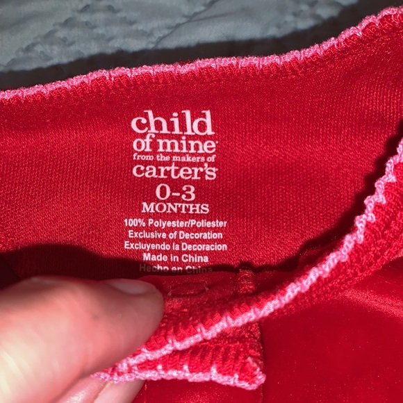 Nwot Carter’s Child of Mine 0-3M One Piece Sleep & Play Baby’s first Christmas - Picture 6 of 8